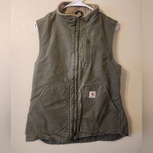 Womens Small Carhartt Green Vest